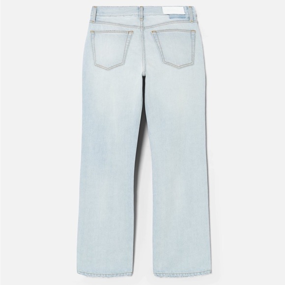 RE/DONE Easy Straight Crop Acqua Light Blue Denim Jeans Women Size 25 $315 MSRP - Picture 6 of 17